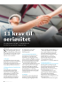 11 krav til seriøsitet
