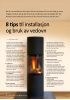 8 tips til installasjon og bruk av vedovn