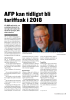 AFP kan tidligst bli tariffsak i 2018
