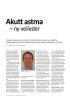 Akutt astma - ny veileder