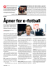 Åpner for e-fotball