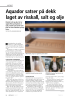 Aquador satser på dekk laget av risskall, salt og olje