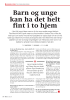 Barn og unge kan ha det helt fint i to hjem