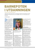 BARNEFOTEN I UTDANNINGEN