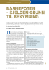 BARNEFOTEN - SJELDEN GRUNN TIL BEKYMRING