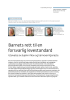 Barnets rett til en forsvarlig levestandard
