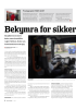 Bekymra for sikkerheten