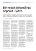 Blir nektet behandlingsopphold i Syden