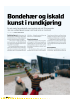Bondehær og iskald kunst i rundkjøring