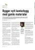 Bygger nytt kontorbygg med gamle materialer