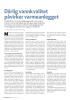 Dårlig vannkvalitet påvirker varmeanlegget