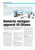 Donerte røntgenapparat til Ghana