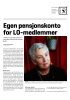 Egen pensjonskonto for LO-medlemmer