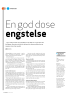 En god dose engstelse