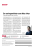 En næringsminister som ikke virker