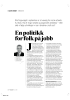 En politikk for folk på jobb