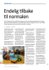 Endelig tilbake til normalen