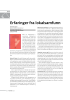 Erfaringer fra lokalsamfunn