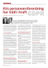 EUs personvernforordning har trådt i kraft GDPR