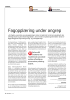 Fagopplæring under angrep