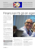 Finans kan få gå sin egen vei