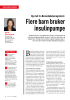 Flere barn bruker insulinpumpe