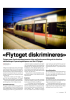 «Flytoget diskrimineres»
