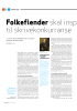Folkefiender skal inspirere til skrivekonkurranse