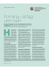 Forming - et fag uten navn
