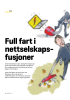 Full fart i nettselskapsfusjoner