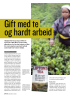 Gift med te og hardt arbeid