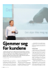 Gjemmer seg for kundene