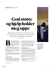 - God støtte og hjelp holder meg oppe