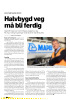 Halvbygd veg må bli ferdig