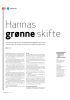 Hannas grønne skifte