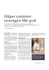 Håper sommersesongen blir god
