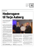 Hedersgave til Terje Aaberg