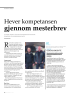 Hever kompetansen gjennom mesterbrev