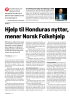 Hjelp til Honduras nytter, mener Norsk Folkehjelp