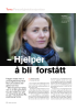 - Hjelper å bli forstått