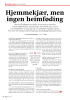 Hjemmekjær, men ingen heimføding