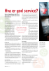 Hva er god service?