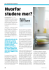 Hvorfor studere mer?