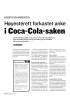 Høyesterett forkastet anke i Coca-Cola-saken