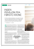 INGEN PENSJON FRA FØRSTE KRONE