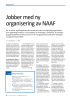 Jobber med ny organisering av NAAF