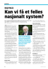 Kan vi få et felles nasjonalt system?