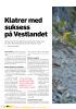 Klatrer med suksess på Vestlandet