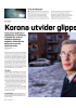 Korona utvider glippsonen etter soning