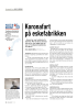 Koronafart på eskefabrikken